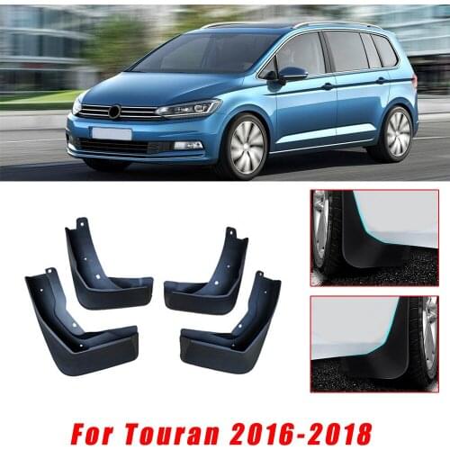 4pcs Car Mud Guards For VW Touran 2010 2011 2012 2013 2014 Fit No Drill Mud Flaps Flare Splash Guards Kits Molded Car styling