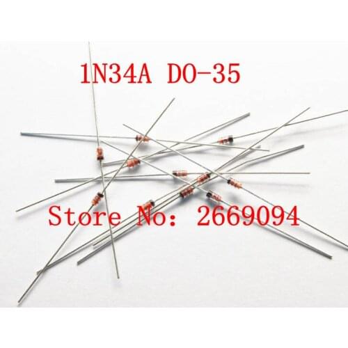 500Pcs GERMANIUM DIODE 1N34A DO-35 1N34 IN34A NEW