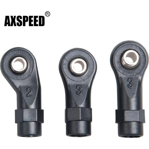 AXSPEED 10PCS Plastic Tie Rod Ends Link Balls Joint for TRAXXAS TRX-4 TRX4 1/10 RC Crawler Car Upgrade Parts