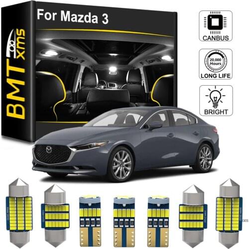BMTxms For Mazda 3 BK BL BM BN 2004-2020 Canbus Vehicle LED Interior Dome Map Trunk Light Upgrade Kit Car Lighting Accessories