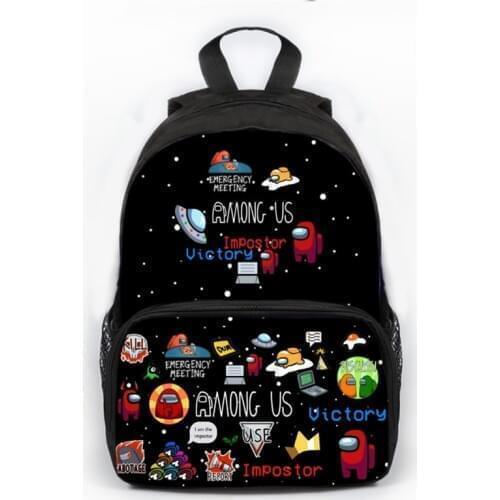 12 Inch Kids Backpack 3D Printing Lightening Children School Bag High Capacity Polyester Fashion Primary Bagpack Waterproof Sac