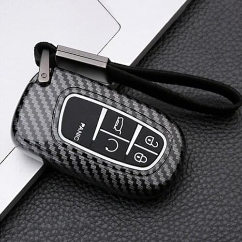 Carbon Car Smart Remote key Cover Case For Jeep Compass Grand Cherokee Renegade Chrysler 300C Fiat Freemont For Dodge Ram 1500