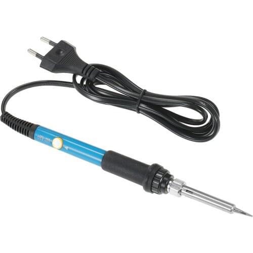 60W Adjustable Temperature Welding Electric Soldering Iron + 5 Replacement Soldering Tips Set 220V EU /US Plug