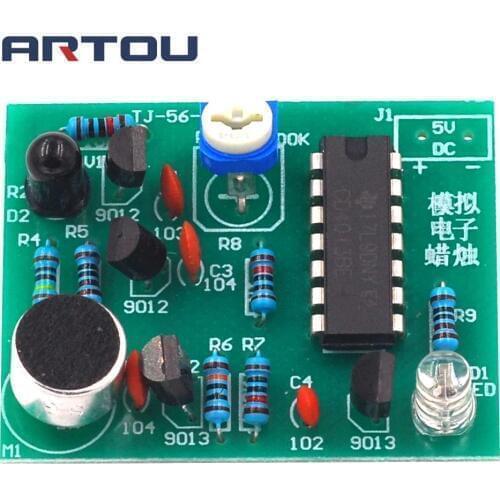 Analog Electronic Candle Making Kit Ignition + Blowing Control Simulation Candle Fun Electronic Production of Spare Parts