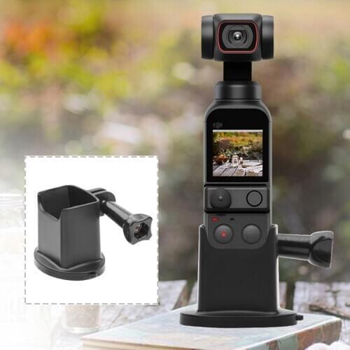 Desktop Base Mount Holder Support for DJI OSMO Pocket Handheld Gimbal Adapter Selfie Stick Connector Converter Camera Accessory