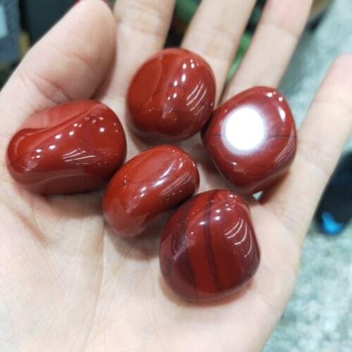 Natural Red jasper Gravel Healing Rock Crystal Quartz Mineral Fish Tank Garden Flowerpot Decoration Energy Stones