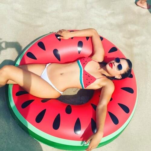 Watermelon Pool Float Inflatable Circle Swimming Ring for Kids Adult Floating Seat Summer Beach Party Pool Toys