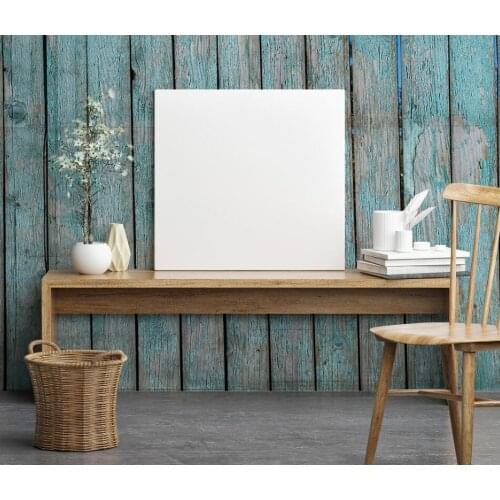 Custom wallpaper hot mural blue wood block texture retro background wall wallpaper mural 3d wallpaper wall for