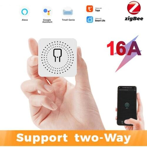 Zigbee Switch Mini Zigbee 3.0 Smart Switch Two Way Wireless Switch APP Remote Control Works With Tuya Zigbee Gateway