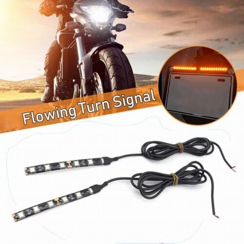 2x Motorcycle LED Strip Light DIY Bulb Atmosphere Decorative Lamp Auto inerior Daytime Running Light DRL Motorcycle Styling