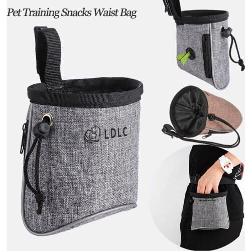 Reflective Dog Training Treat Bag Portable Puppy Snack Reward Waist Bag Pet Feed Pocket Walking Snack Pouch Detachable Supplies