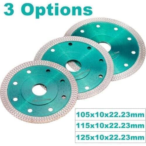 Green 105/115/125mm Diamond Saw Hot pressed sintered Mesh Turbo blade Cutting Disc Diamond Wheel for Tile Ceramic Porcelain