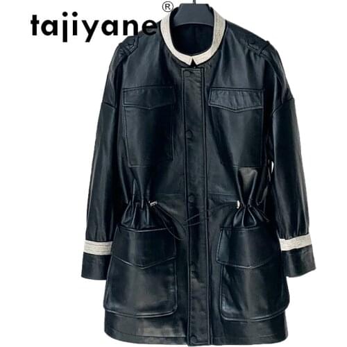 Tajiyane Real Leather Clothes for Women Ladies Genuine Sheepskin Jackets Woman Cloth Female Jacket Korean Mujer Chaqueta TN2039