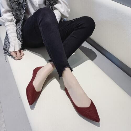 Ladies flat shoes light mouth solid color comfortable wild elegant temperament shopping dating platform shoes spring U19-04