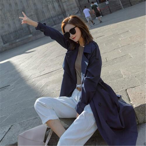 2019 New Spring Autumn Coat Women Trench Coats Korean Loose Casual Ladies Outerwear Fashion Windbreaker Coats Long Section