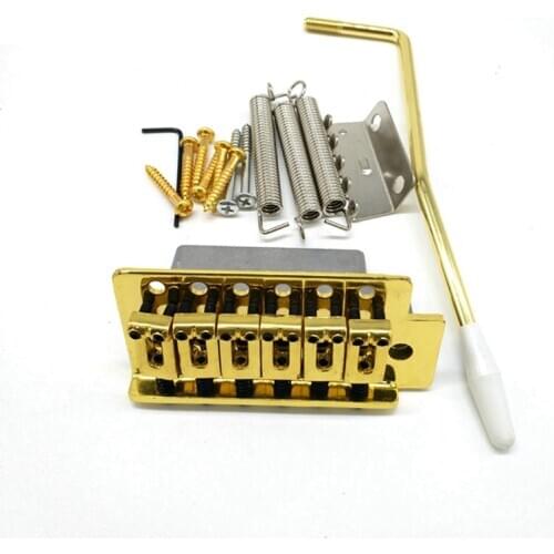 Gold Guitar Tremolo Bridge Arm Springs with Boat Jack Socket Set for Fender ST Electric Guitar Parts Accessories