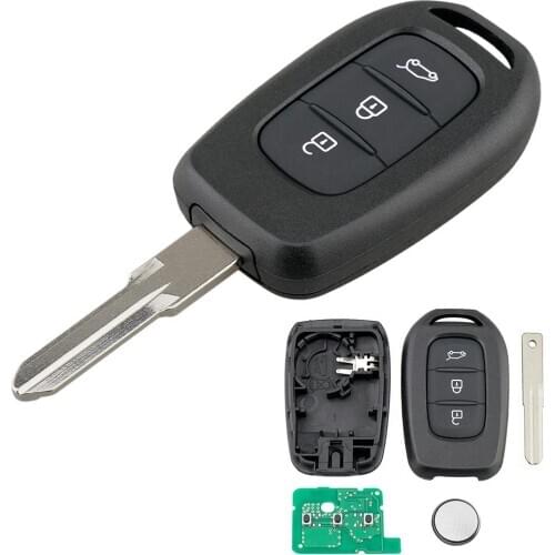 433MHz 3-button Car Electric Wireless Controller Remote Key for Renault PCF7961M Simple Operation Remote Control Wireless