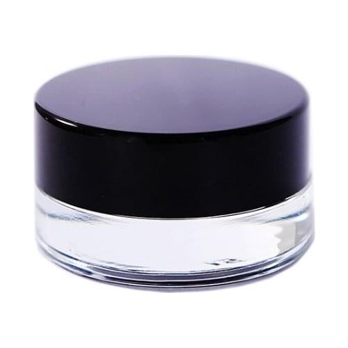 500 X 3g Traval Small cream make up Glass jar with aluminum lids white pe pad 3cc 1/10oz cosmetic packaging glass jar