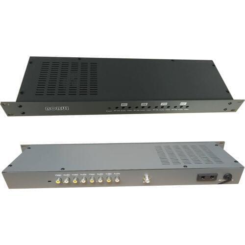 Cable TV analog adjacent frequency modulator, 4-channel AV to RF, TV front-end equipment for hotels
