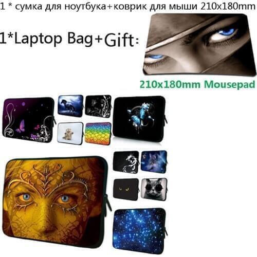 For Xiaomi MI Notebook Pro 15.6 Acer Dell HP Envy Laptop Case 7 10 14 15 17 11.6 17.3 13 12 Notebook Tablet Bag+21x18cm Mousepad