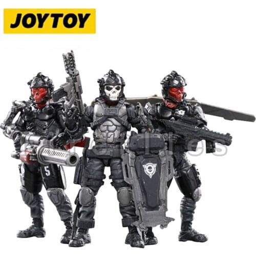 1/18 JOYTOY Action Figure (3PCS/SET) Skeleton Forces Grim Reapers Vengeance Anime Collection Model Toy For Gift Free Shipping