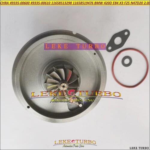 Turbo Cartridge CHRA TF035 49335-00600 49335-00644 11658517452 Turbolader core For BMW X1 X3 20D 2.0D F25 E84 135Kw 184HP N47D20