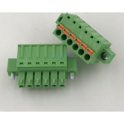 10pairs With the ear free welding butt joint XK15EDGRKM-3.81MM pair male and female terminal block press terminal set 2p-10p