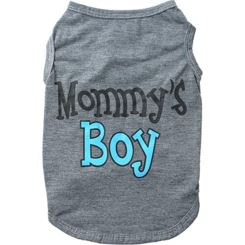 Mommys Boy Dog Tanktop Clothes Puppy Tank top Cool Summer Pet Dog Sleeveless Clothes Shirt for Teddy Corgi Chihuahua Hiromi