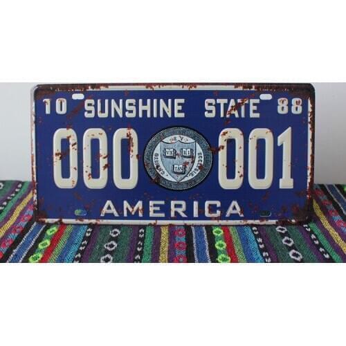 50pcs/lot Metal Sign shabby chic Wholesale Metal Tin Signs Art wall decor House Bar Cafe Retro License Plates Q-02 mix order 30