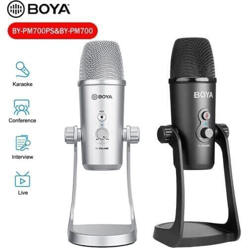 BOYA BY-PM700SP BY-PM700 USB Microphone Stereo Condenser PC Mic for Vocals Podcast Computer PC mobile IPhone Android Recording