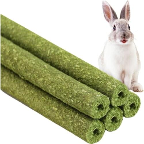 Alfalfa Molar Stick Suitable for Small Pets Such As Rabbit Chinchilla Guinea Pigs Cylindrical Easy To Feed No Added Pure Plants