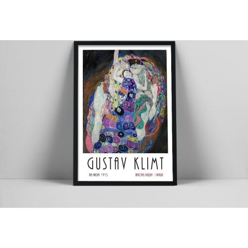 Classic Artist Gustav Klimt The Maiden Poster Abstract Canvas Painting Prints Modern Art Wall Pictures For Living Room Cuadros