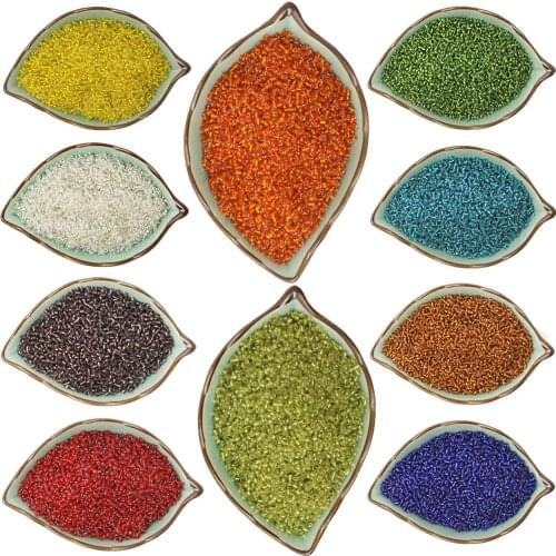 Wholesale 2000Pcs 2mm Czech Glass Seed Spacer beads with silver color inner Line Jewelry Making DIY Pick 10Colors BBG02-01