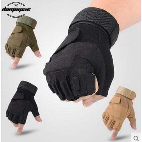Tactical Gloves Military Army Combat Fingerless Mittens Outdoor Sports Airsoft Shooting Hunting Half or Full Finger Gloves