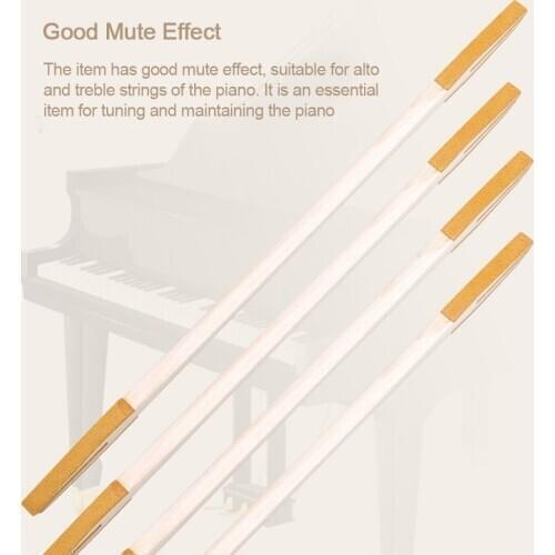 Piano Tone Tuning Stick Portative Utility Durable Effective Tone Tuning Stick Mute Stick For Repairing Tuning Piano