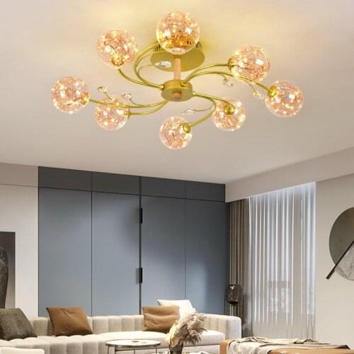 Nordic Gypsophila Bedroom Ceiling Lamp Simple Dining Room Book Room Lighting Personality Romantic Creative Glass Lamp