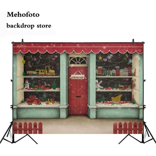 Mehofoto Christmas Background for Photography Old Door Photo Booth Backdrop Parties Backgrounds Decoration Supplies Prop 996