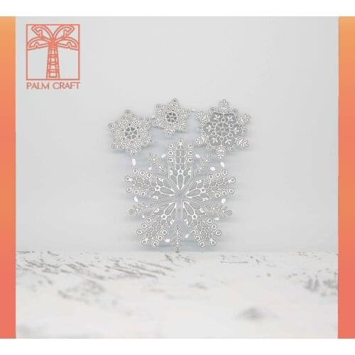 Snowflake metal die cutting dies gift card decoration 2020 DIY stamp Scrapbook Paper die cut Crafts embossing Stencil