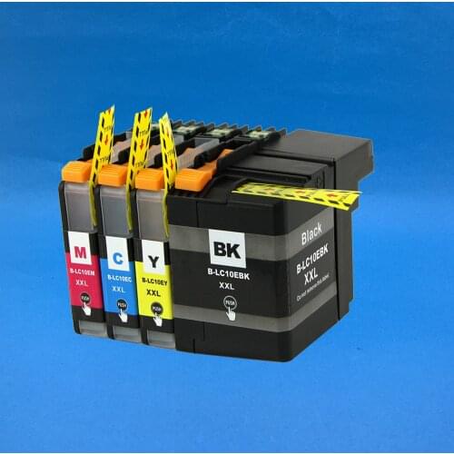 YOTAT 4pcs Compatible ink cartridge LC 10E LC10E for Brother MFC-J6925DW (USA)