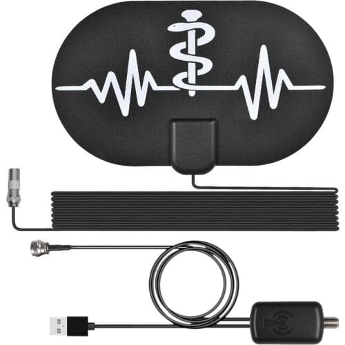 TV Antenna Amplified Digital HDTV 4K Full HD Channel Antenna 2000 Miles Long Range TV Head With F Adapter