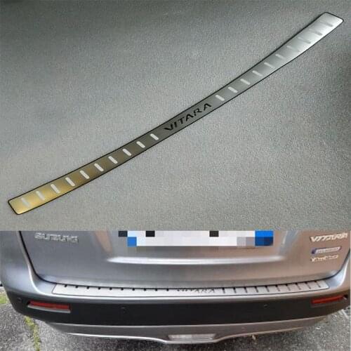 Stainless Steel Ultra thin Rear bumper Protector Sill for Suzuki Vitara 2015 -2019 Car Styling