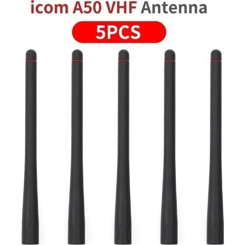 VHF 136-174MHz Antenna Extendable A50 Antenna for ICOM Ham Radio 15cm Length- 5 Pack