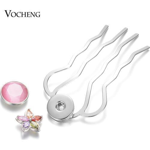 10pcs/lot Clip for Women Elegant 18mm Ginger Snap Button Barrette Hairpin Styling Accessories NN-734*10