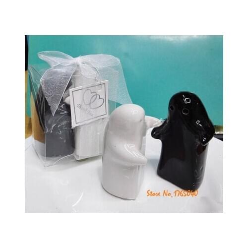 100sets Hug the wedding gift Pepper bottle Creative ceramics The wedding gift business gifts