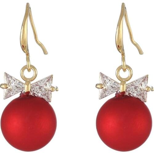 12pcs/lot Fashionable And Elegant Green Red Ball Rhinestone Ladies Earrings For Gifts Jewelry