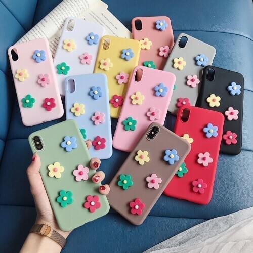 3D Floral Flowers Case For Huawei Y5 Y6 II Y7 Y9 Lite GR3 GR5 Y6 Y5 Prime 2017 2018 2019 Soft Silicone Back Cover Phone Cases