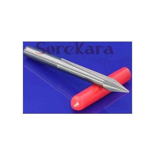 4*50*26mm Two Flutes Straight V Bit Cutting Engraving Tool Deep CNC Router Bits For Woodworking