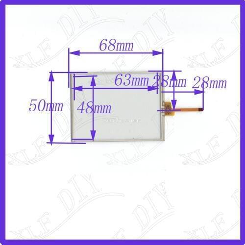 ZhiYuSun 3.5inch 4wire resistive touch panel 68*50mm for Car DVD, Navigator screen 68mm*50mm glass this is compatible