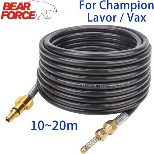 10~20 Meter High Pressure Washer Sewer Drain Water Cleaning Hose Sewage Pipeline Clean for Lavor Craftsman Briggs Champion Vax
