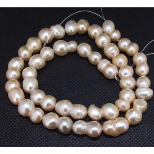 8x20mm Pink Cultured Freshwater Pearl Loose Beads 14inches One Full String DIY Jewelry For Necklace LS3-089